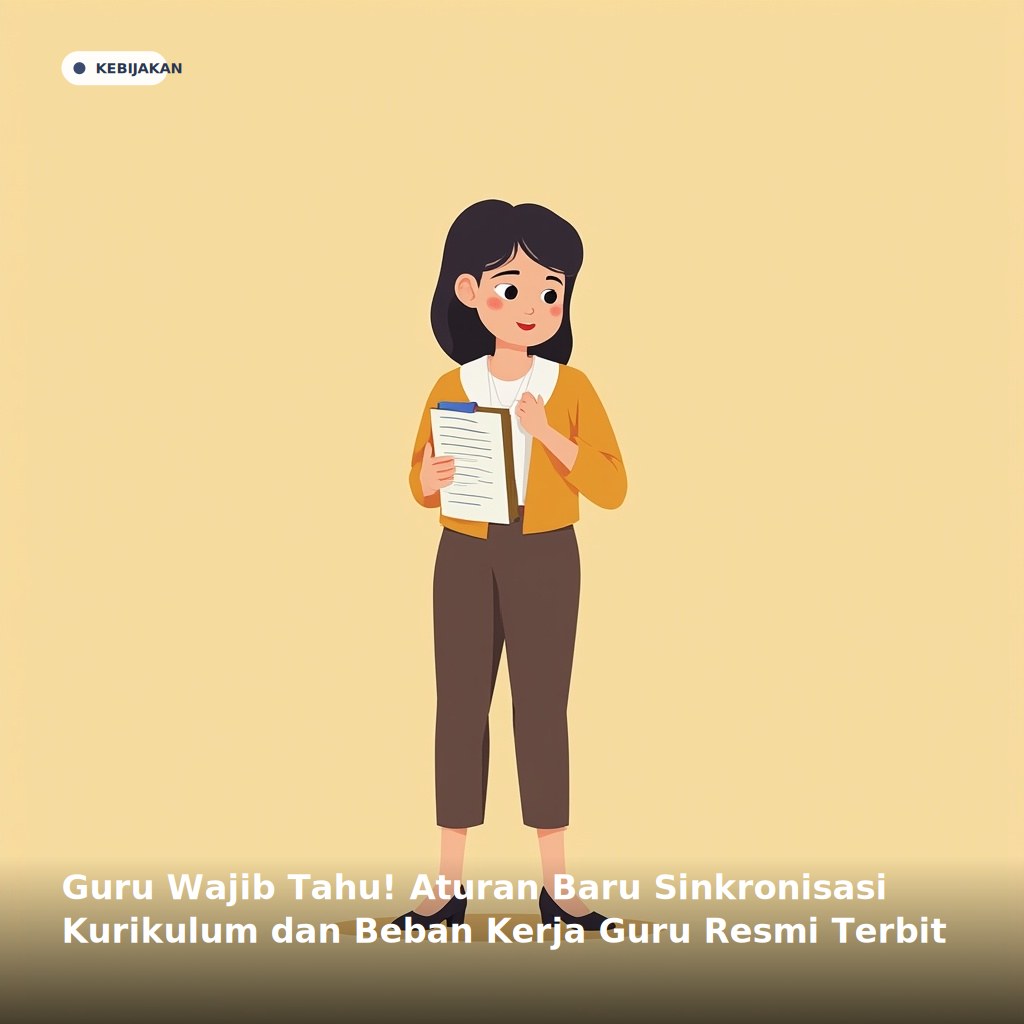 Guru Wajib Tahu! Aturan Baru Sinkronisasi Kurikulum dan Beban Kerja Guru Resmi Terbit
