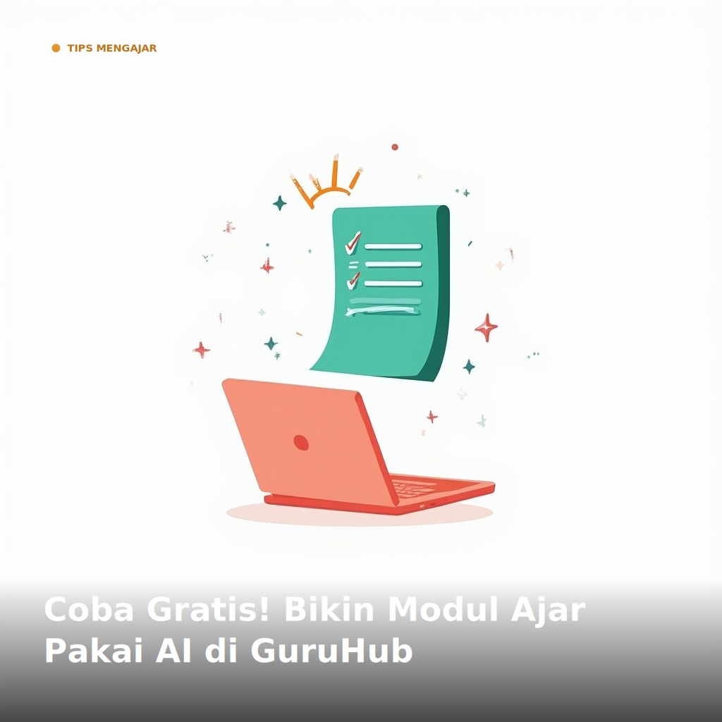Gratis! Bikin Modul Ajar Pakai AI di GuruHub